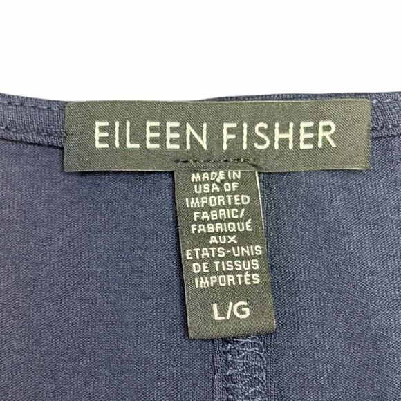 EILEEN FISHER Women’s Blue Sleeveless V-Neck A-Line Tank Dress Size Large - Picture 3 of 6